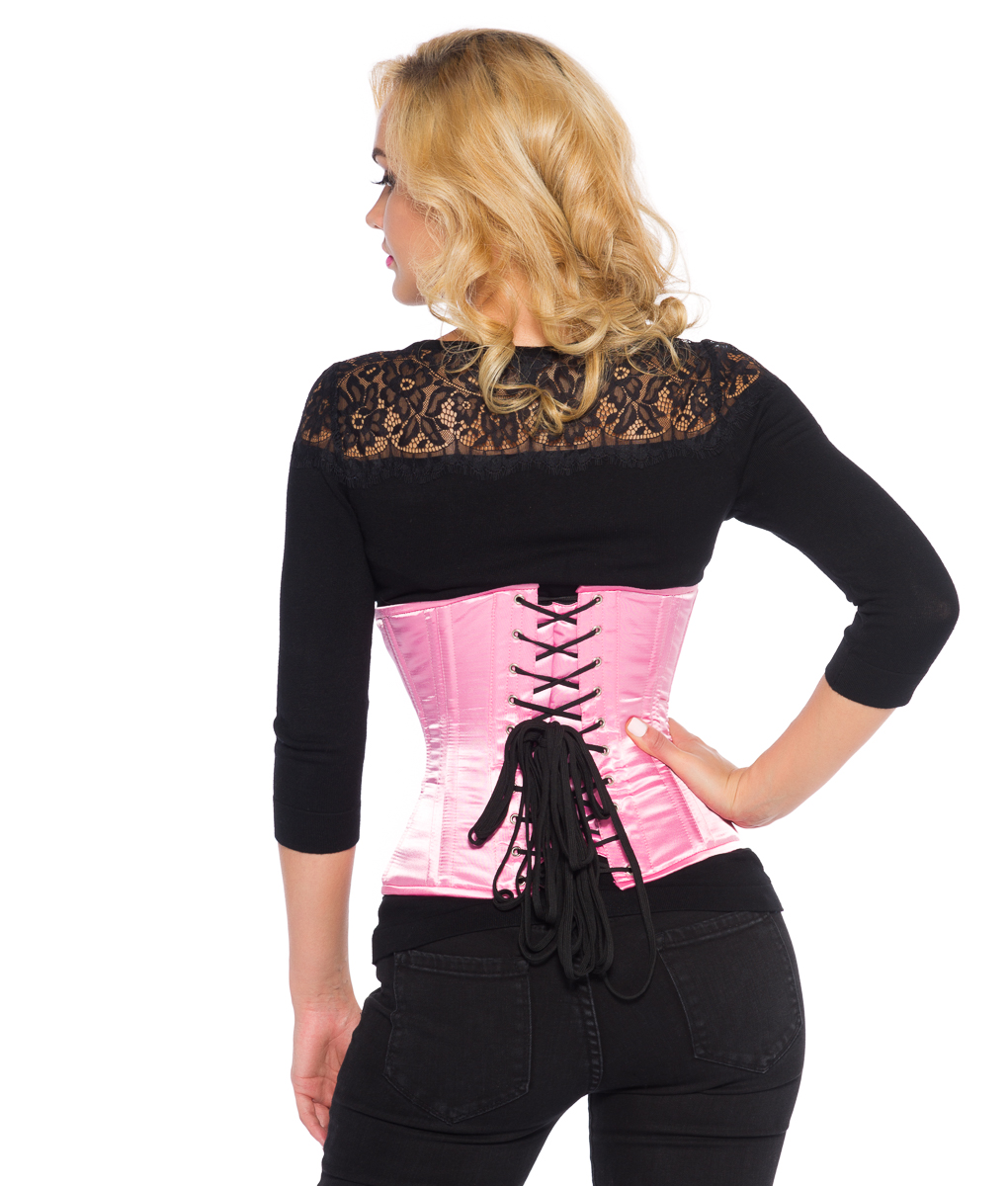 Pink Satin Plus Size Corsets & Bustiers for Women for sale
