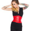Bella Red Leather Corset