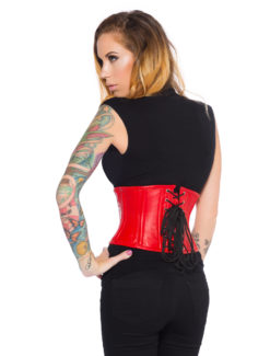 Red Leather Corset