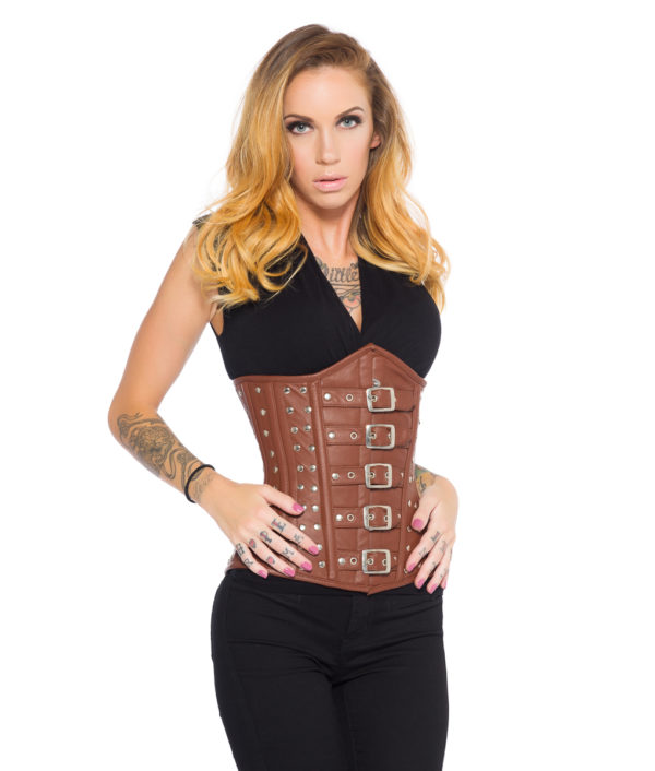 Kathy Brown Leather Corset