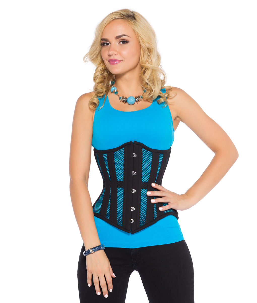 Black Mesh Underbust Corset