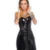 PVC Black Corset Dress