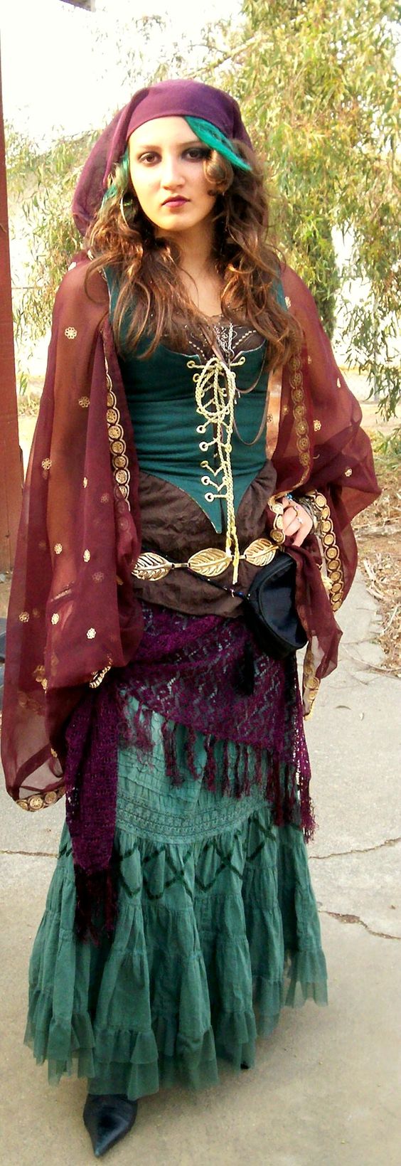 Gypsy Corset Halloween Costume