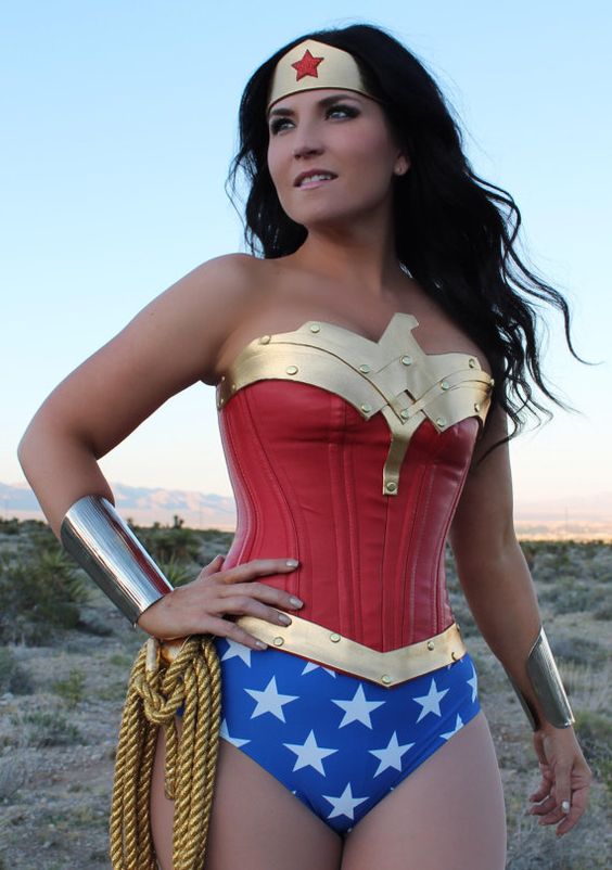 Sexy Wonder Woman Halloween Costume (Corset)